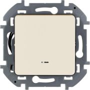 Переключатель 1-кл. Inspiria 10А IP20 250В 10AX с подсветкой/индикацией механизм сл. кость IEK 673661
